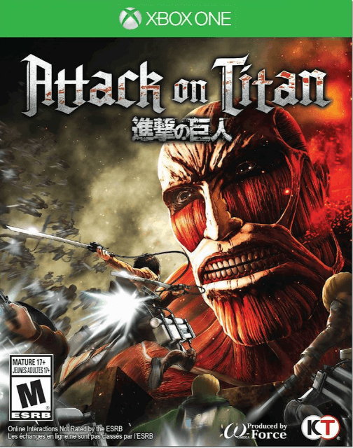 Attack on Titan box art for Xbox One